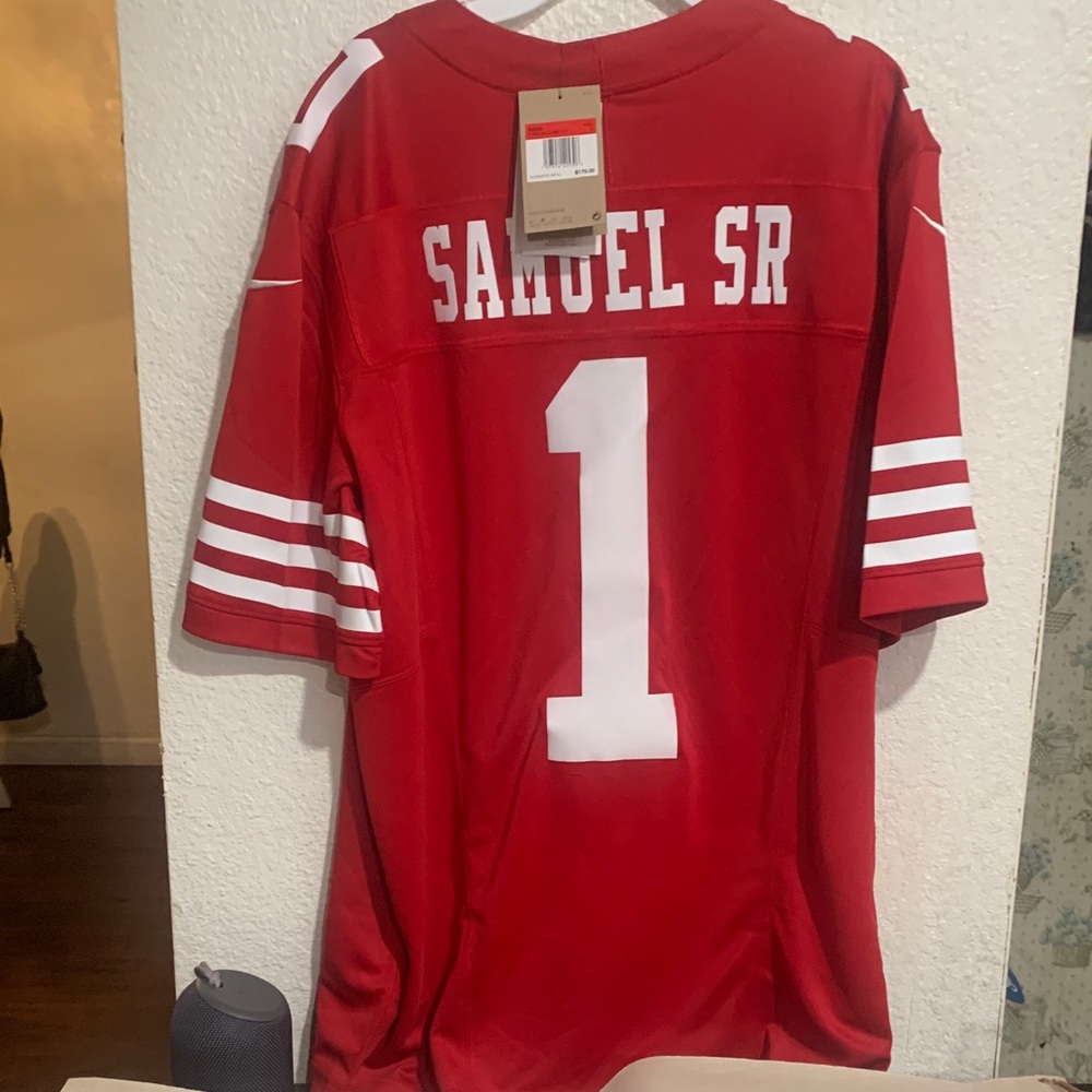 NFL Red and White Football Jerseys with Bold Numbering - Picture 2 of 12